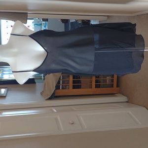 Rebecca Taylor black rayon semi sheer slip or dress liner size 10